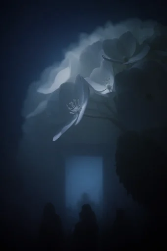 Cinematic Void Minimalism style reference image — atmospheric fog