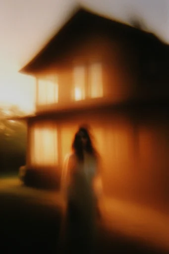 Kinetic Amber Nocturne style reference image — dreamlike halation