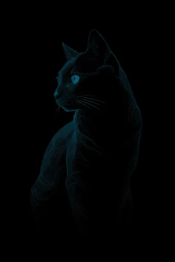 Bioluminescent Nocturnal Noir style reference image — nocturnal fantasy
