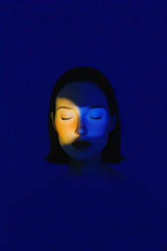 Nocturnal Ultramarine Minimalism style reference image — surreal solitude