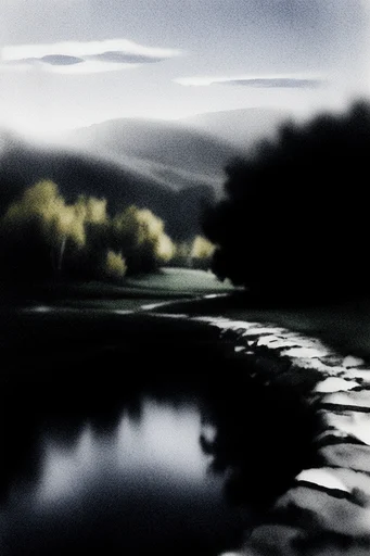 Spectral Analog Noir style AI image example 2