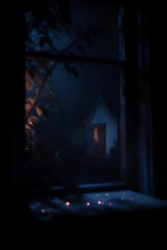 Cinematic Gothic Nocturne style reference image — moody fog and weather effects
