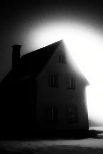 Spectral Monochrome Halation style reference image — ethereal light bloom
