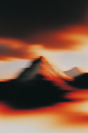 Luminous Analog Dissociation style reference image — heavy film grain