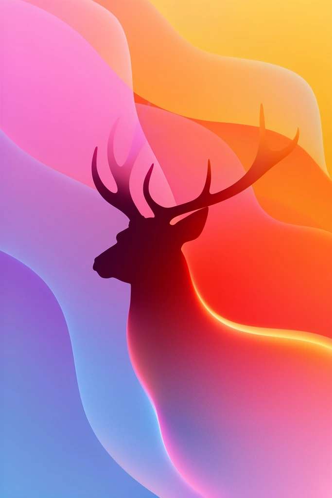 Luminous Fluid Gradient style AI image example 3