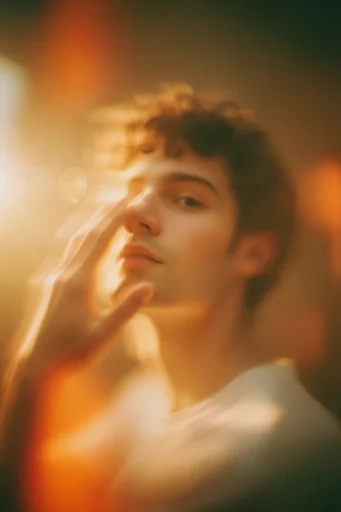 Amber Nocturnal Haze style reference image — nocturnal golden glow