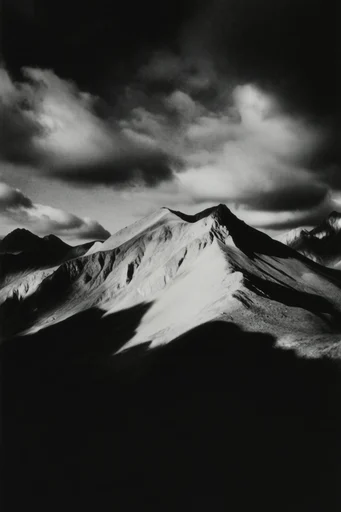 Cinematic Monochrome Realism style reference image — stark chiaroscuro lighting