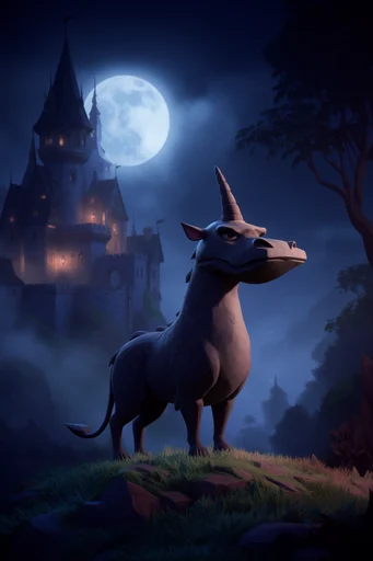 Ethereal Gothic Nocturne style AI image example 3
