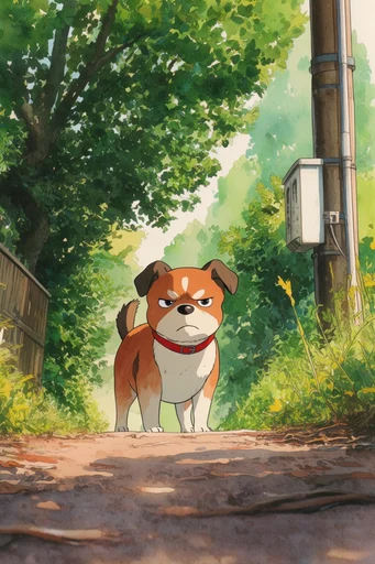 Luminous Nostalgic Anime style reference image — warm summer atmosphere