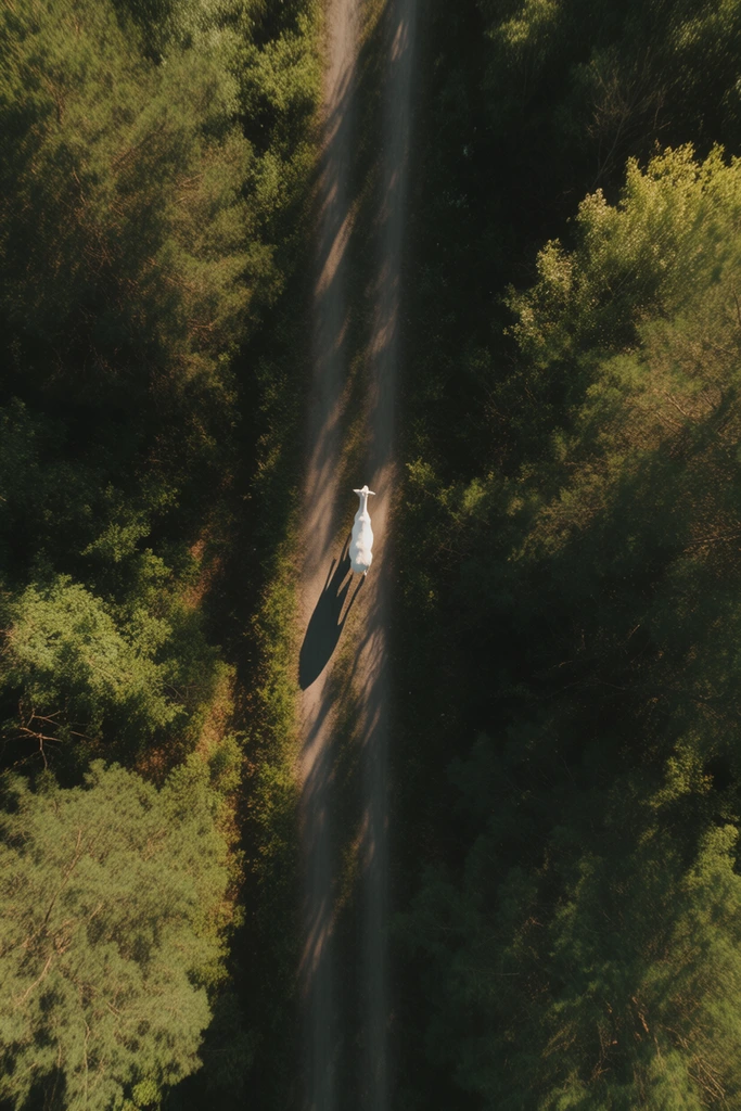 Cinematic Geometric Chiaroscuro style AI image example 3