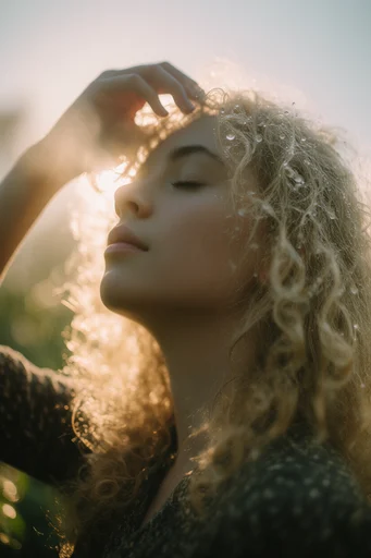 Ethereal Golden Dew style reference image — soft focus