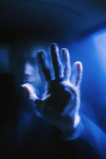Spectral Cobalt Motion style reference image — electric cobalt blue