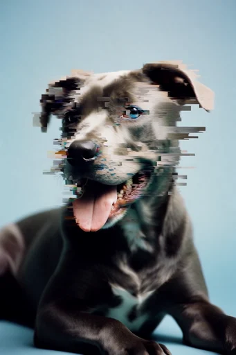 Prismatic Digital Fragmentation style reference image — surreal digital decay