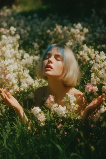 Nostalgic Sun-Drenched Analog style reference image — shallow depth of field