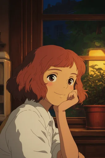 Nostalgic Hand-Drawn Anime style reference image — slice of life