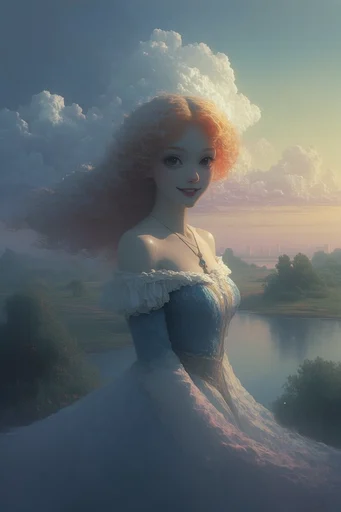 Ethereal Pastel Surrealism style reference image — whimsical fantasy