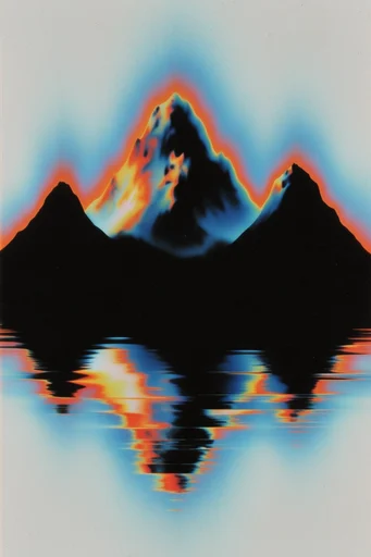 Spectral Glitch Aura style reference image — thermal aura glow