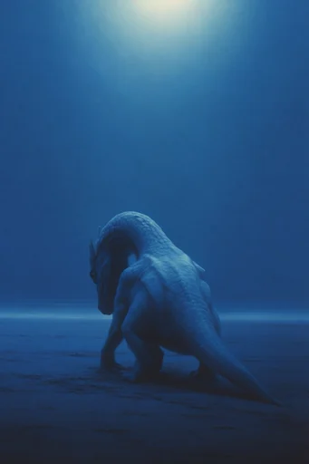 Nocturnal Solitary Minimalism style reference image — ethereal spotlighting