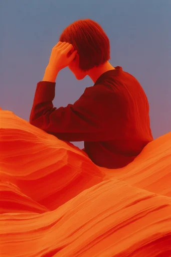 Graphic Surrealist Topography moodboard — generate AI images in this style