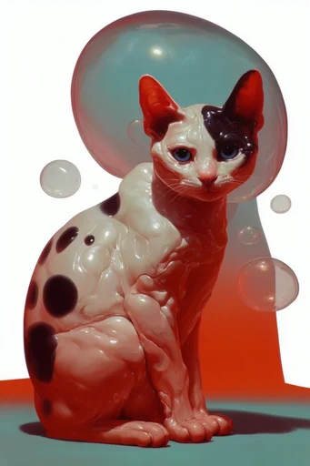 Clinical Crimson Surrealism style reference image — hyper-detailed organic forms