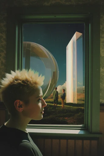 Nostalgic Cinematic Surrealism moodboard — generate AI images in this style