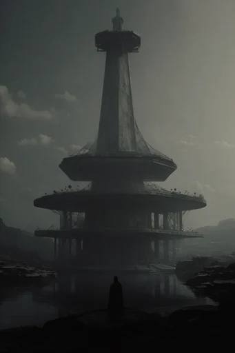 Monolithic Atmospheric Dread style reference image — high-contrast film grain