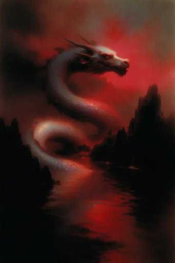Nocturnal Crimson Infrared style reference image — gothic noir atmosphere