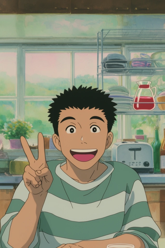 Nostalgic Cel Animation style AI image example 1