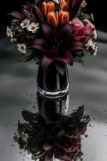 Cinematic Crimson Noir style reference image — dynamic close-up angles