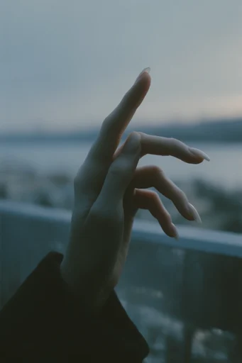 Ethereal Cinematic Melancholy style reference image — desaturated cool tones
