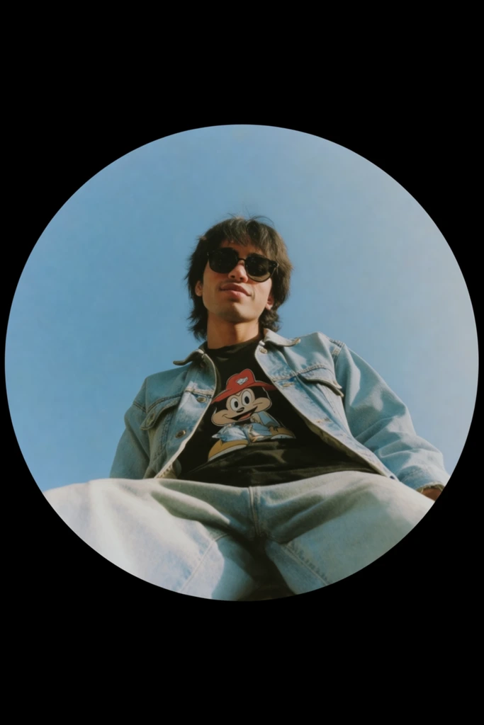 Distorted Urban Fisheye style AI image example 1