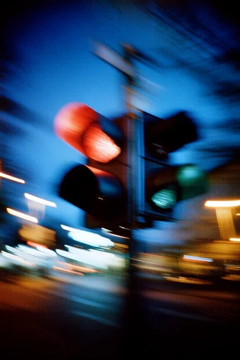 Cinematic Nocturnal Blur style reference image — high contrast shadows