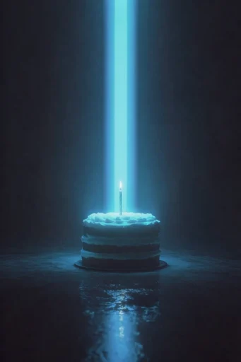 Cinematic Void Minimalism style reference image — reflective surface