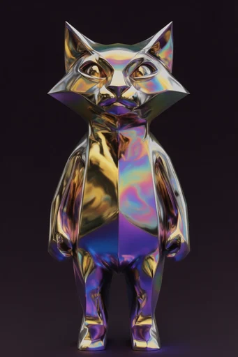 Prismatic Refraction Futurism style reference image — sharp geometric glass