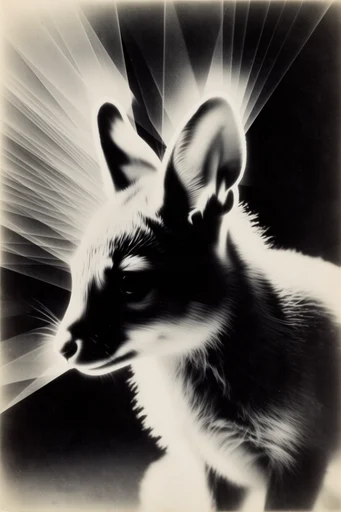 Spectral Scientific Surrealism style reference image — high-contrast chiaroscuro
