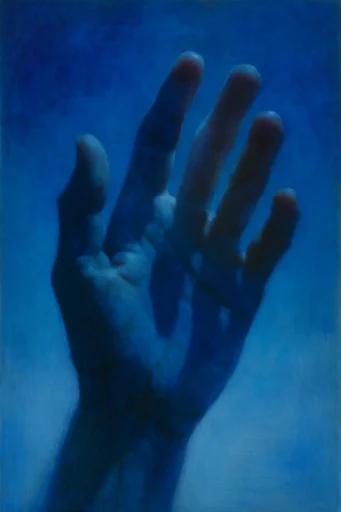 Ethereal Cobalt Nocturne style reference image — high-contrast silhouette