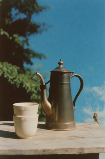 Nostalgic Surrealist Sky style reference image — analog film photography