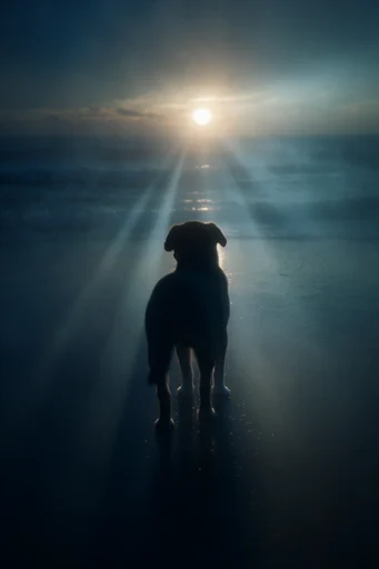 Cinematic Atmospheric Gloom style reference image — crepuscular rays