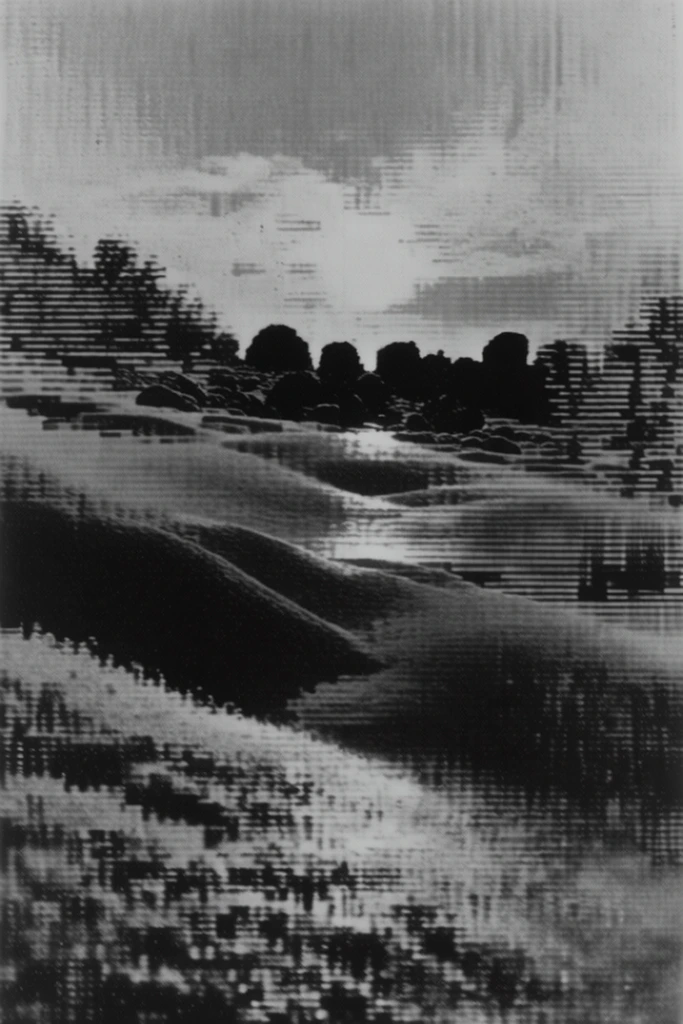 Analog Glitch Noir style AI image example 2
