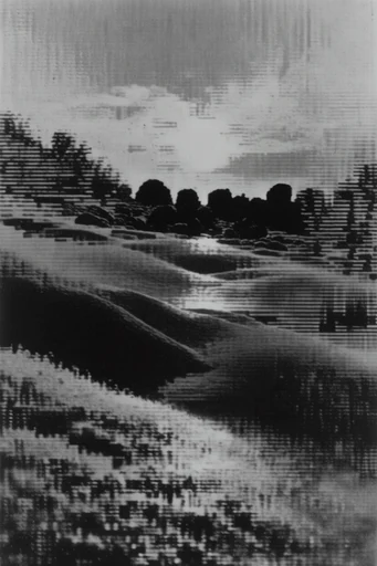 Analog Glitch Noir style AI image example 2