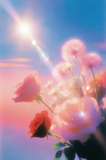 Luminous Ethereal Glitch style reference image — surreal dreamcore atmosphere