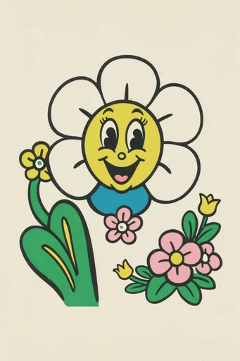 Vintage Graphic Mascotry style reference image — minimalist graphic illustration