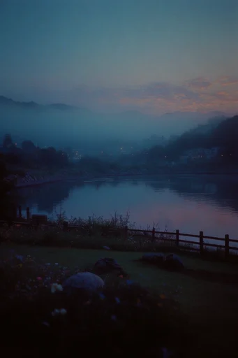 Cinematic Nocturnal Introspection style reference image — low-key moody lighting