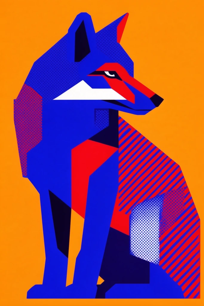 Retro-Digital Graphic Synthesis style AI image example 3