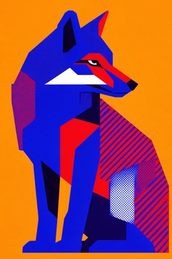 Retro-Digital Graphic Synthesis style AI image example 3