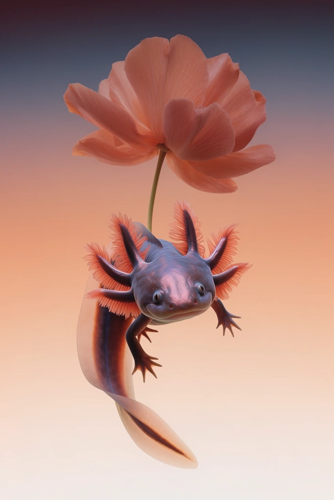 Luminous Botanical Minimalism style AI image example 3