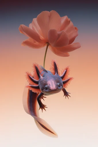 Luminous Botanical Minimalism style AI image example 3