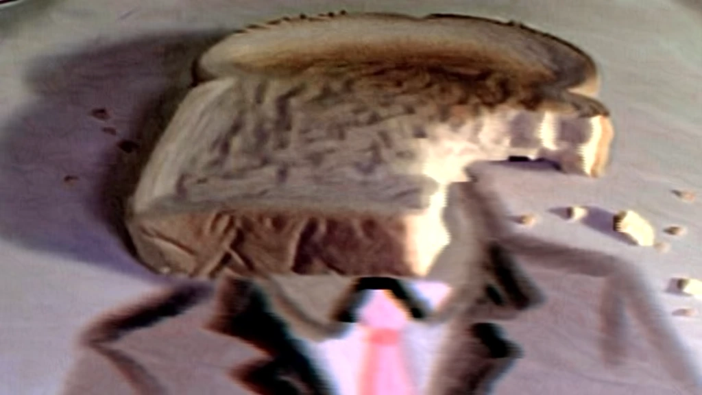 Distorted Bread Extreme low-resolution macro shot of a slice of toasted... | Krea