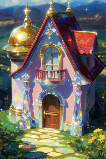 Luminous Prismatic Dreamscape style reference image — dreamlike ethereal atmosphere