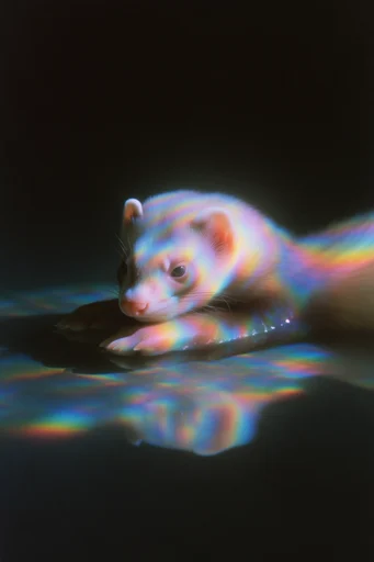 Spectral Chiaroscuro Dreamscape style reference image — chromatic aberration